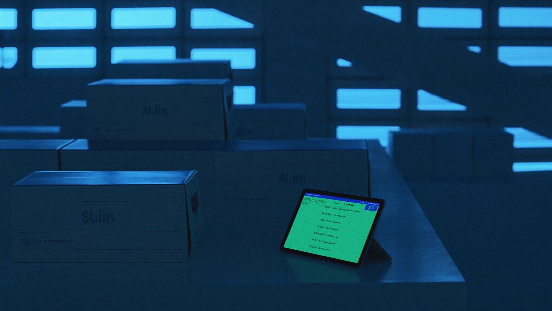 Climate-controlled research storage room with labeled specimen boxes and a checklist tablet